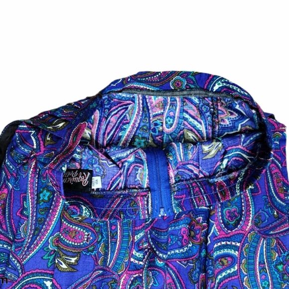 Vintage Boho Paisley Print Side Pockets Skirt - Picture 13 of 16